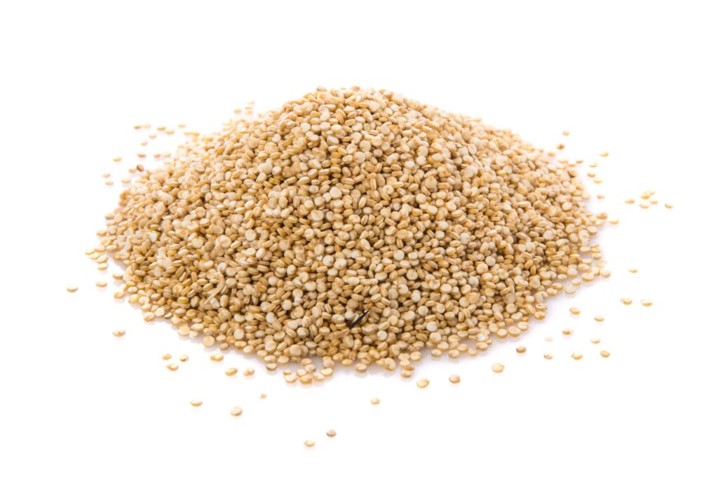 Pile of quinoa