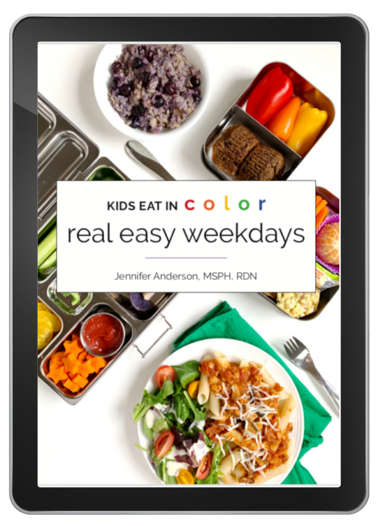 Real Easy Weekdays Kids Eat in Color