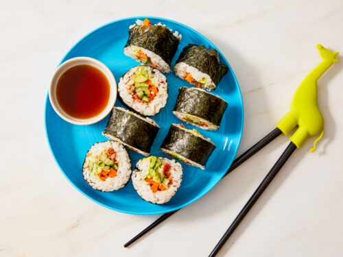 Easy and Allergy Friendly Cucumber and Avocado Sushi Rolls - Nut