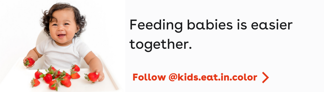 Feeding babies is easier together. Follow @kids.eat.in.color
