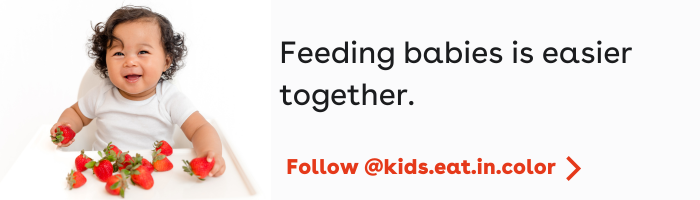 feeding kids is easier together, follow us at kids.eat.in.color