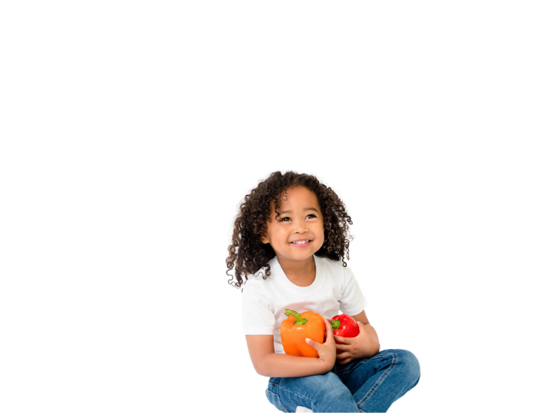 happy african kid eating