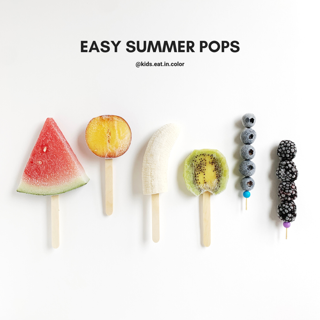 Watermelon Ice Pops + More Easy Ice Pop Ideas Kids Eat in Color