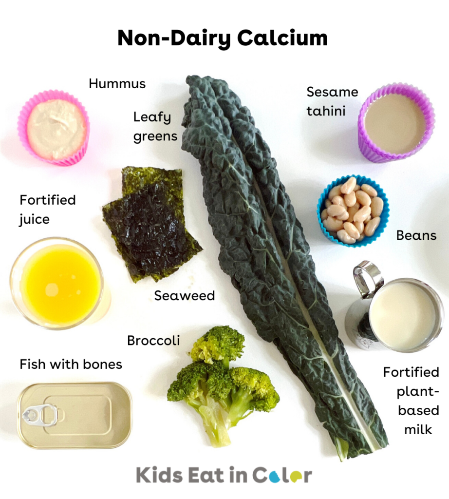 Non-dairy food sources of calcium