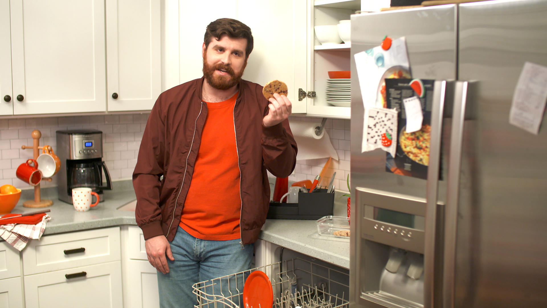 man with cookie