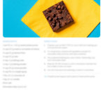 Blurred Recipe Card for Sweet Potato Brownies