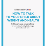 how to talk to your child about weight and health