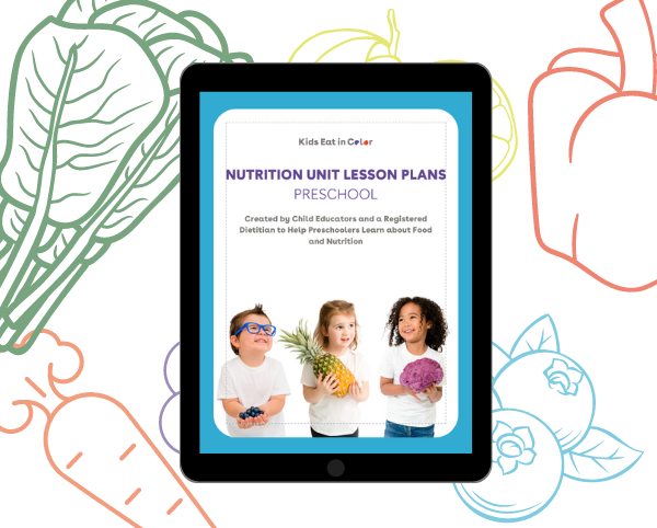 Preschool Nutrition Unit Lesson Plans Cover