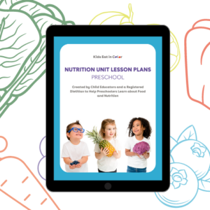 Preschool Nutrition Unit Lesson Plans Cover