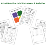 K-2nd Nutrition Unit Worksheets & Activities