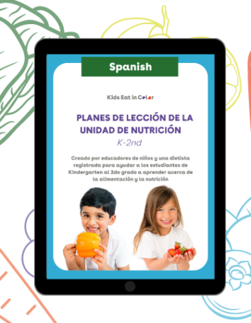 SPANISH Nutritional Unit for K-2 and Homeschool